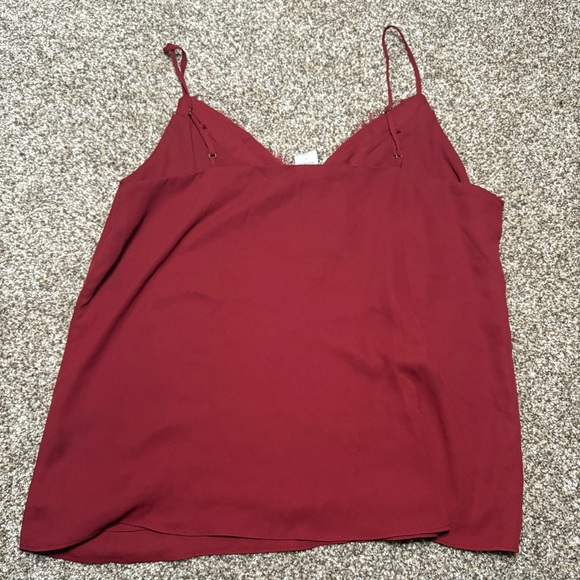 Melrose and Market Burgundy Lace Top - Picture 8 of 10